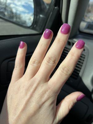 gel powder manicure