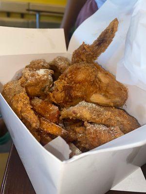 Wings and Sweet Potato Fries