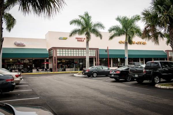 We are located inside The Shoppes At Jupiter between Gold's Gym and Rock Steady Juice Bar.