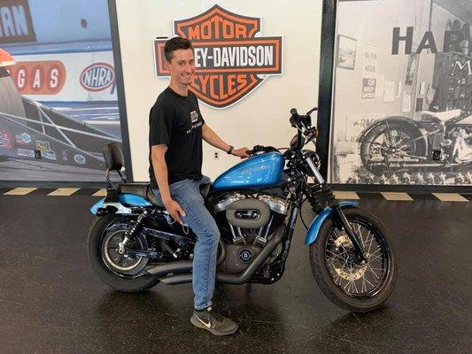 Congrats Cody! Enjoy your 2011 Cool Blue Nightster. Welcome to the family and enjoy the ride!