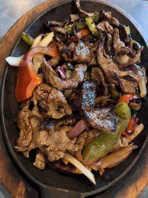 Steak fajitas