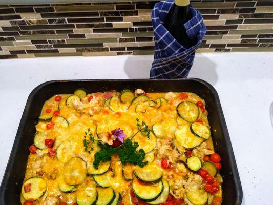 Summer mixed garden medley BBQ Bake