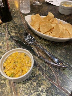 Korean cooking class: corn cheese dish with chips