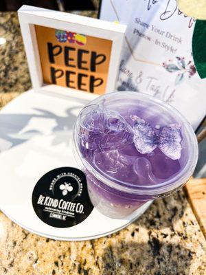 Butterfly lavender lemonade