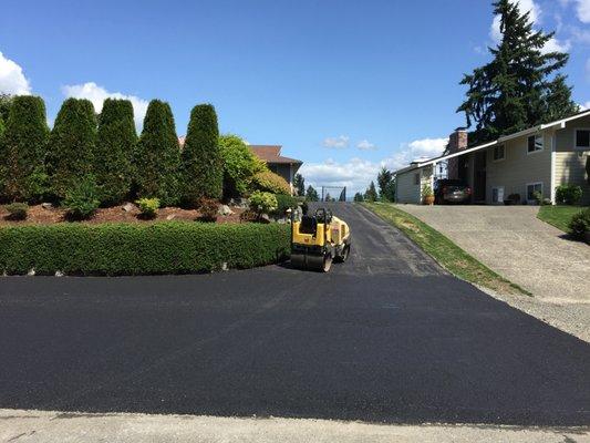 After picture. Overlay done over old concrete driveway Bonney Lake