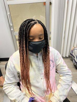 Medium box braids