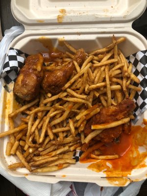 Stale fries mango habanero tasted like soap.