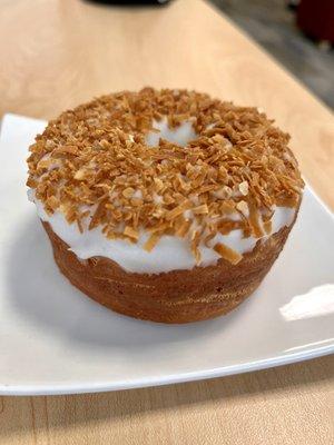 Toasted coconut donut