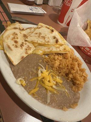 Kid's cheese quesadilla