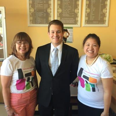 Topline nails!! @toplinenailshboro mother & daughter owners with the mayor!! 6/28/2015