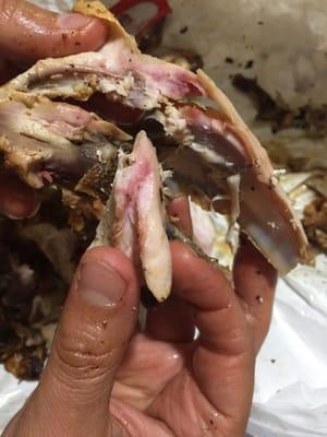 Uncooked bloody chicken,no longer taking the restaurants.com coupon