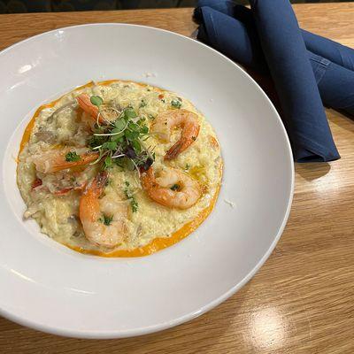 Truffle & Wild Mushroom Risotto with Shrimp