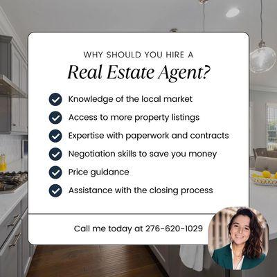 Great question! Why should you use a real estate agent?