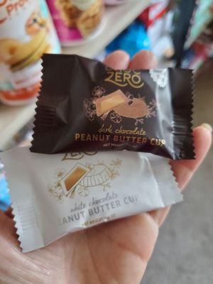 Peanut butter cups! In milk, White and Dark Chocolate!