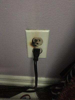 This socket was hidden from plain view--it is inside a closet, behind rows of clothing! We were glad Chris found it!