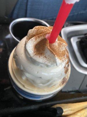 Pumpkin milkshake