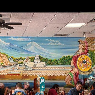 Dining area mural