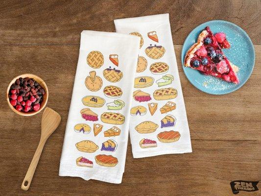 Pies flour sack towels