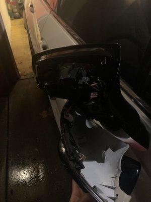 Before and after-side mirror