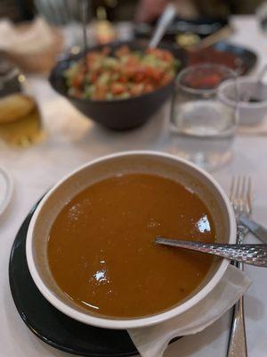 LENTIL SOUP (reminded us more of tomato soup)