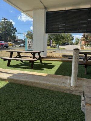 Outside seating