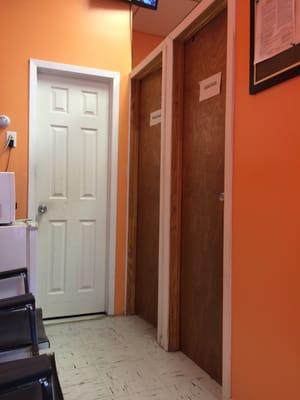 They also have small rooms for facials and waxing.