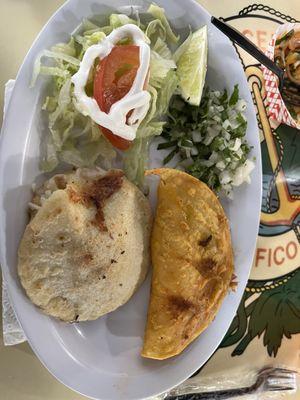 Taco Birria and Gorditas ( chicken)