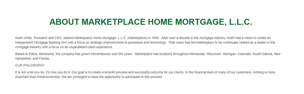 Marketplace Home Mortgage