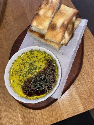 Focaccia with olive oil and Balsamic