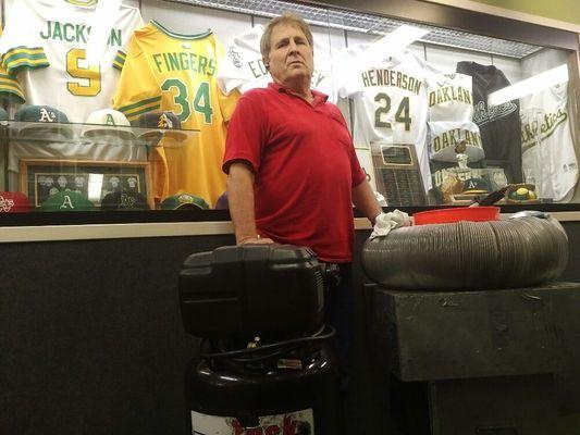 Inside the Oakland A's locker room