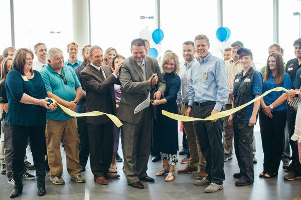 Ribbon Cutting of our brand new facility on Sunnyside Road next to Teton Volkswagen.