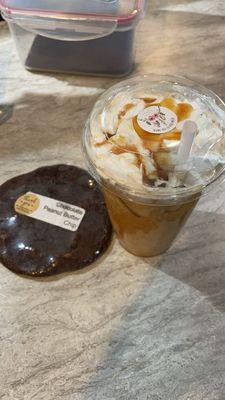 Caramel Macchiato and Double chocolate cookie