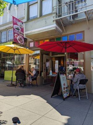 outside seating