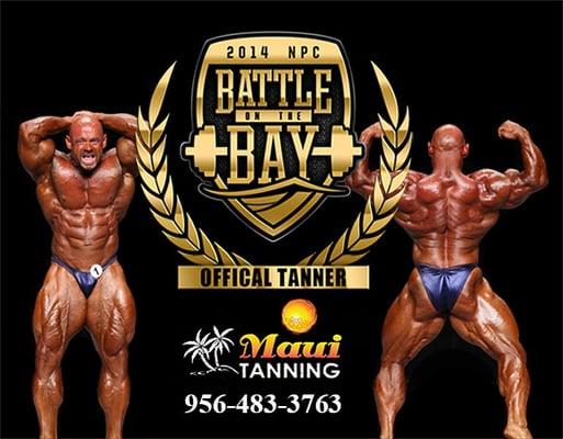 Maui Tanning is the Official spray tanner for the NPC BATTLE on the BAY 7/2014