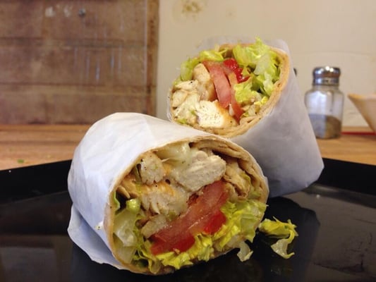 Grilled chicken wrap