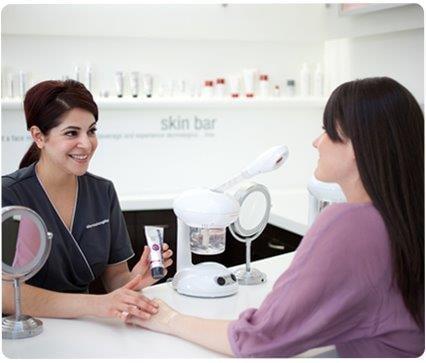 At Skin Bar, you can learn about your skin with Face Mapping®, and learn how to use the products, hands-on.