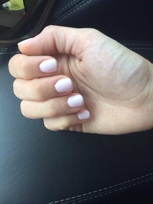 Baby pink color 79 looks very much like Essie Fiji!