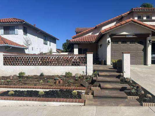 Steps and planters