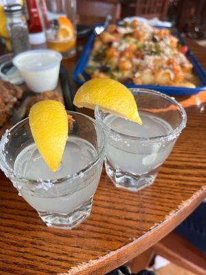 Lemon drop shots and tots