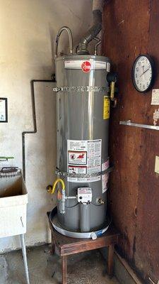 Rheem Water heater installation