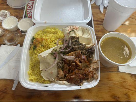 Mixed Shawarma Plate