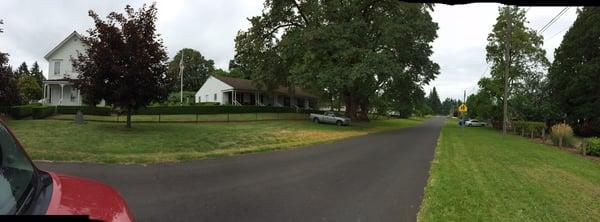 Panoramic view of Caples house. Beautiful.