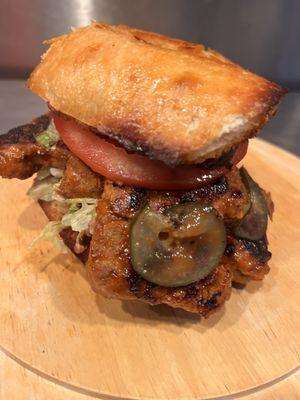 Check our Pork Riblet sandwich on our Toasted Killer Cheesebread.  OMG!