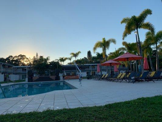 View from the poolside cabana.