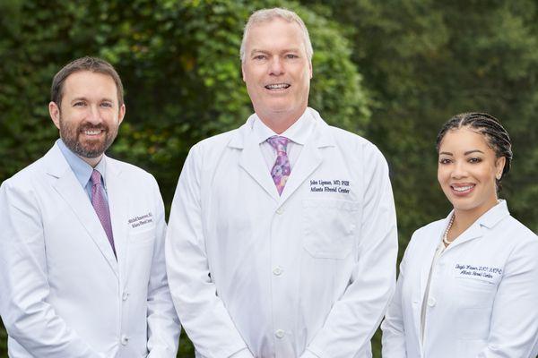 Dr. R. Mitchell Ermentrout (left),
Dr. John C. Lipman (middle),
Dr. Shayla Weaver (right)