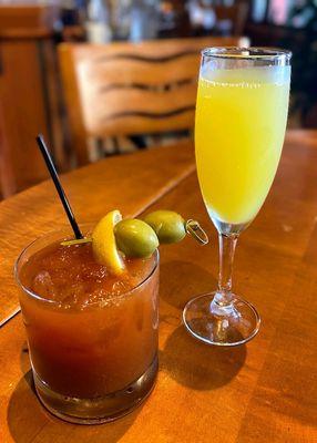 Bloody Mary and Mimosa