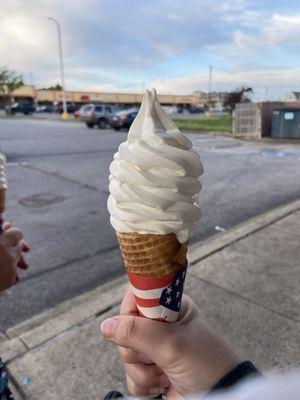 Vanilla cone!