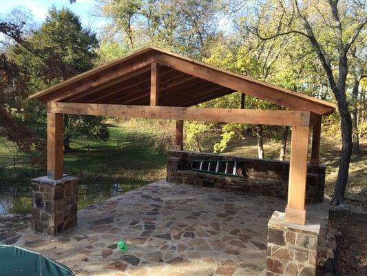 An outdoor area for lounge.