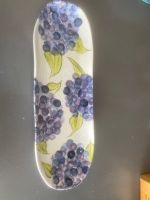 I painted this dish for crackers bread or apps.  I love it!