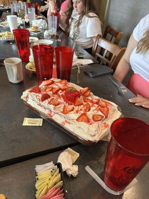 Strawberry pineapple cake